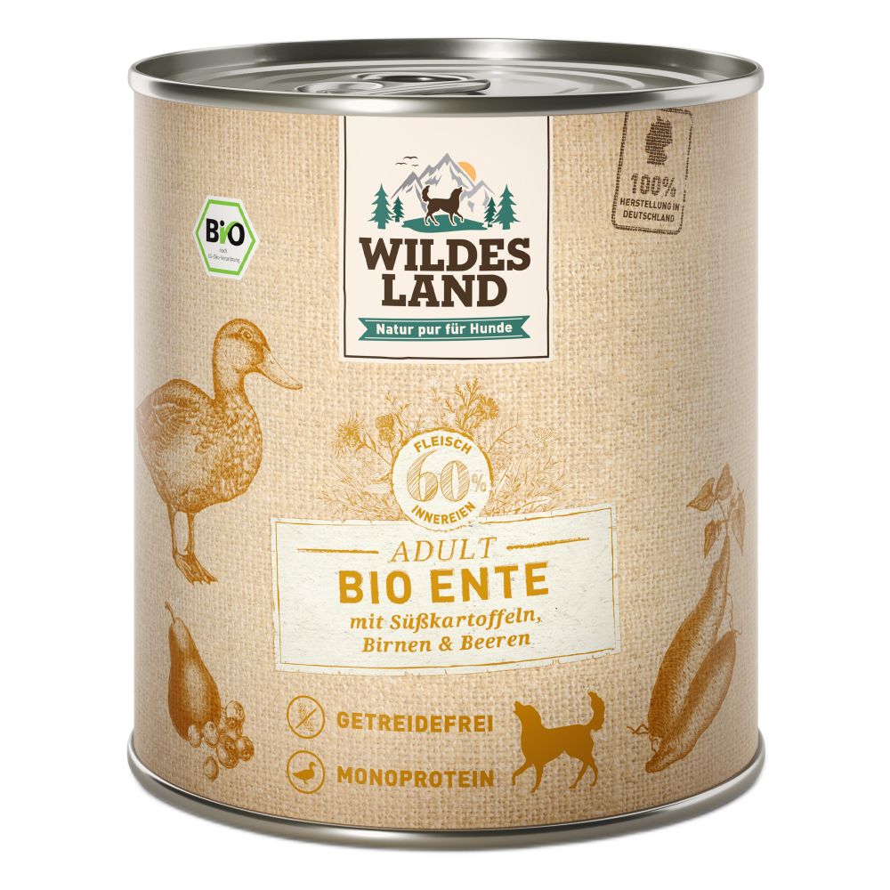 Wildes Land | BIO Ente mit Süßkartoffeln-PetsFinest