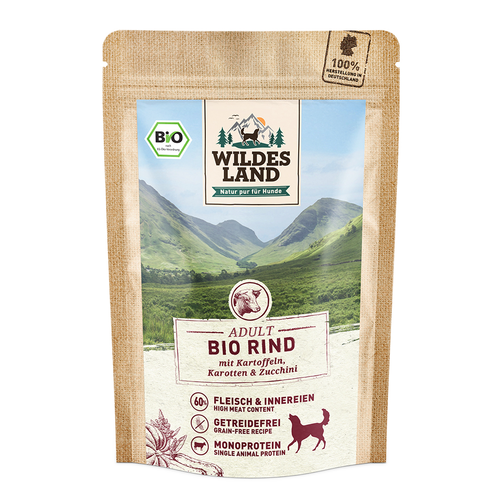 Wildes Land | BIO Rind mit Kartoffeln & Zucchini-PetsFinest