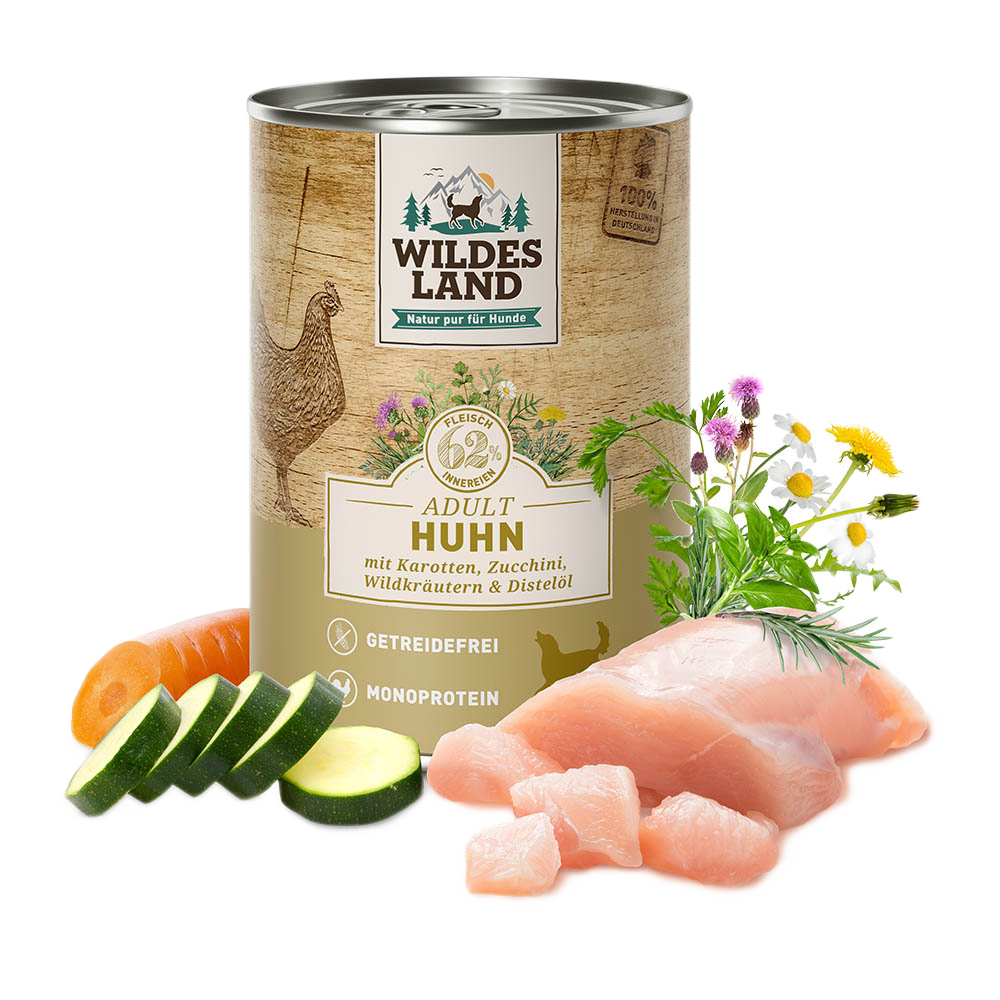 Wildes Land | Huhn mit Karotte & Zucchini-PetsFinest