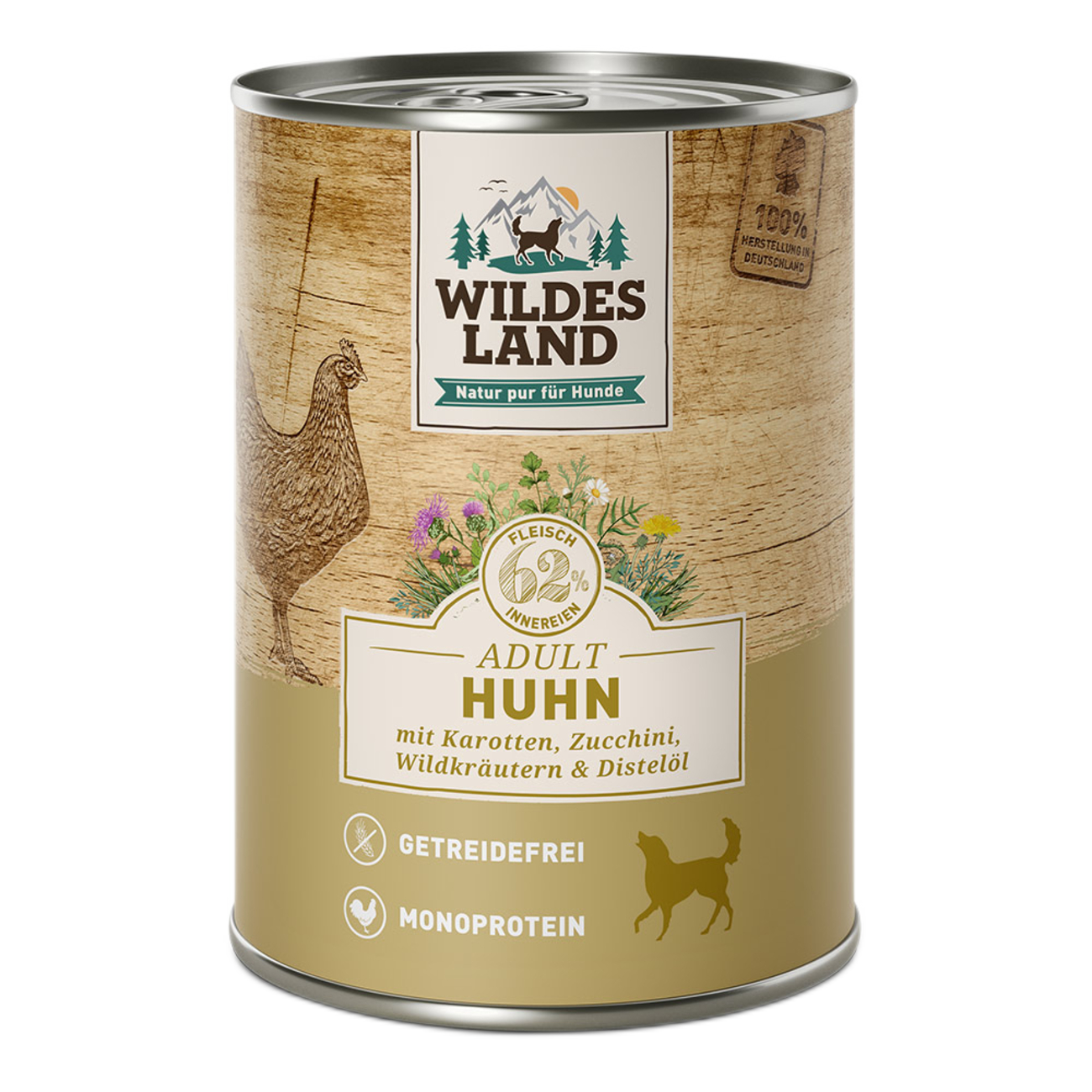 Wildes Land | Huhn mit Karotte & Zucchini-PetsFinest