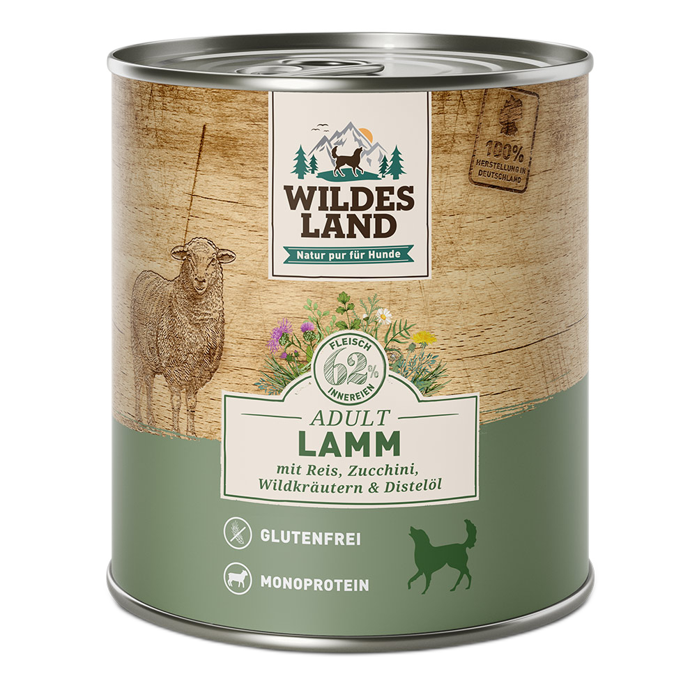 Wildes Land | Lamm mit Reis & Zucchini-PetsFinest