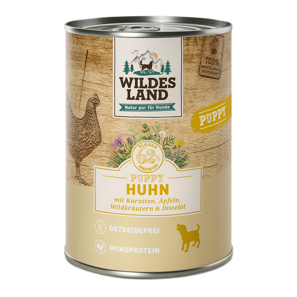 Wildes Land | Puppy Huhn Karotten & Äpfeln-PetsFinest