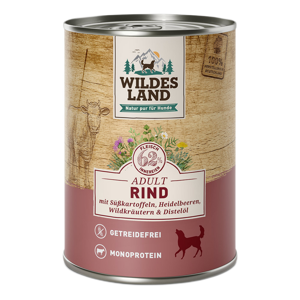 Wildes Land | Rind mit Süßkartoffeln-PetsFinest