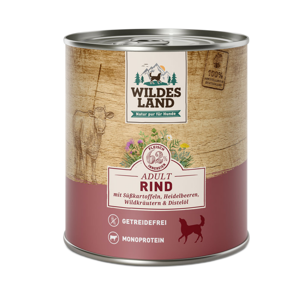 Wildes Land | Rind mit Süßkartoffeln-PetsFinest