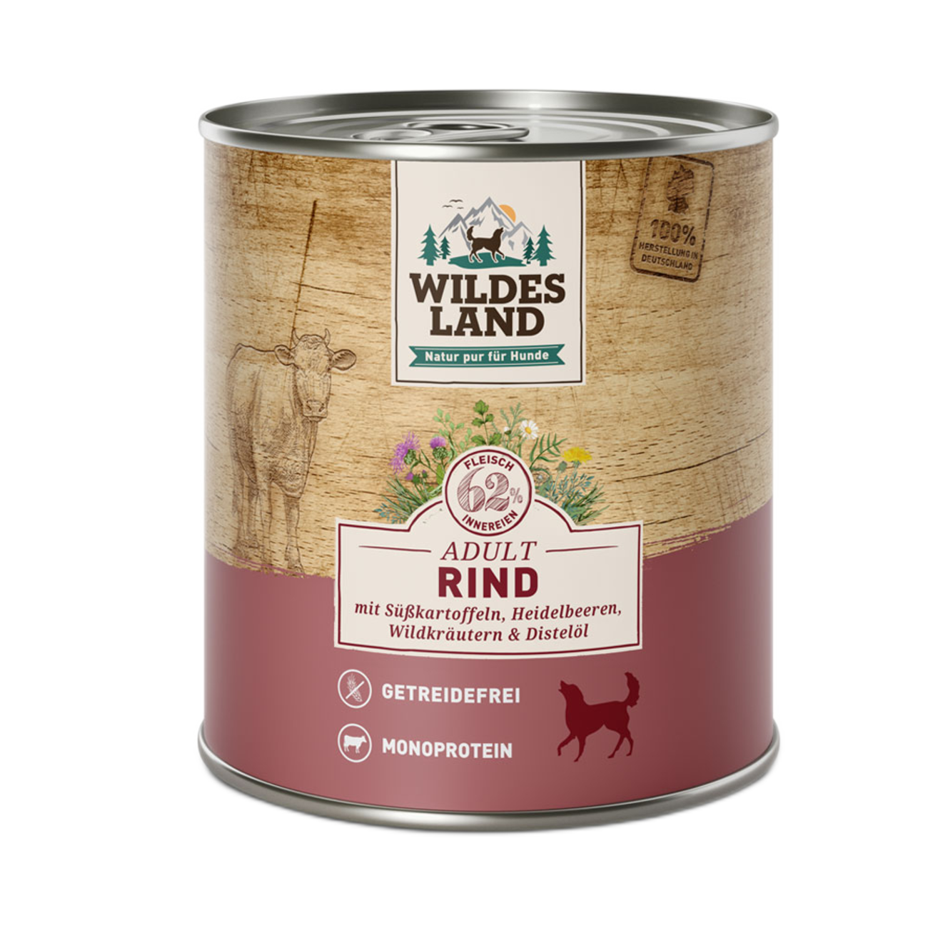Wildes Land | Rind mit Süßkartoffeln-PetsFinest