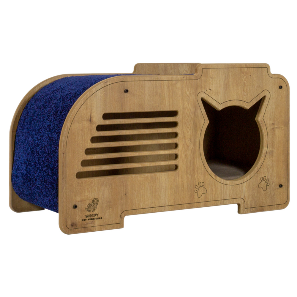 Woofy Pet | Catsy | Katzenhaus für große Katzen mit kratzfestem Teppich-PetsFinest