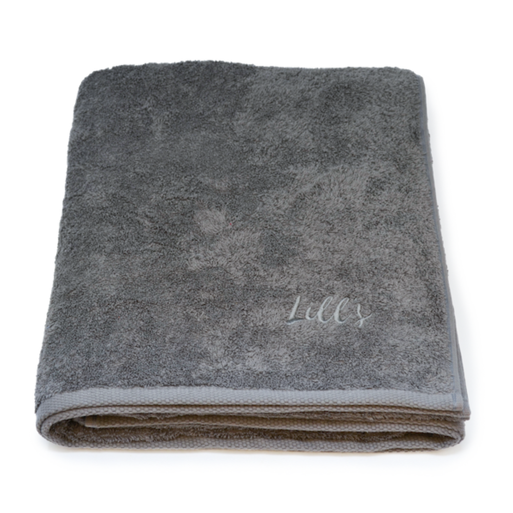 Lill's | Hundehandtuch aus Bio-Baumwolle "Stone Grey"-PetsFinest