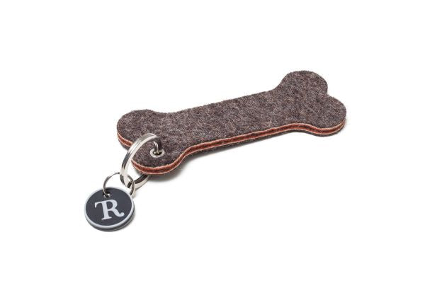 Treusinn | Schlüsselanhänger Knochen | dreifarbig-PetsFinest