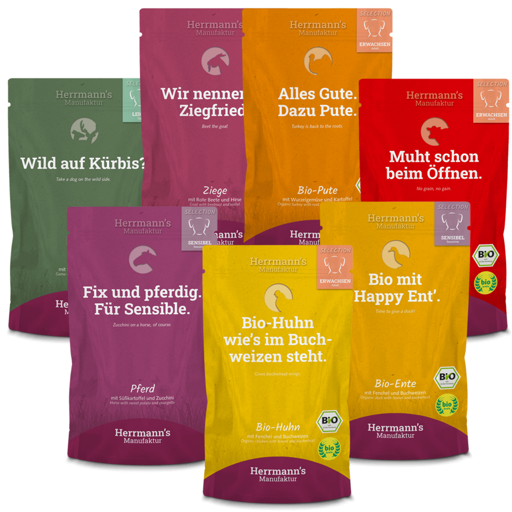 Herrmanns Schlemmerpaket Hund | 1x E1 E2 E3 S1 S2 S5 L2 | Pack-PetsFinest