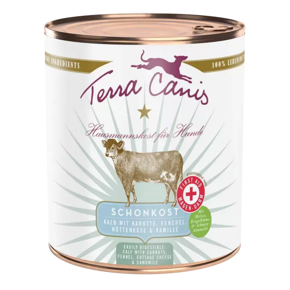 Terra Canis | FIRST AID Kalb mit Karotte Fenchel Hüttenkäse & Kamille-PetsFinest