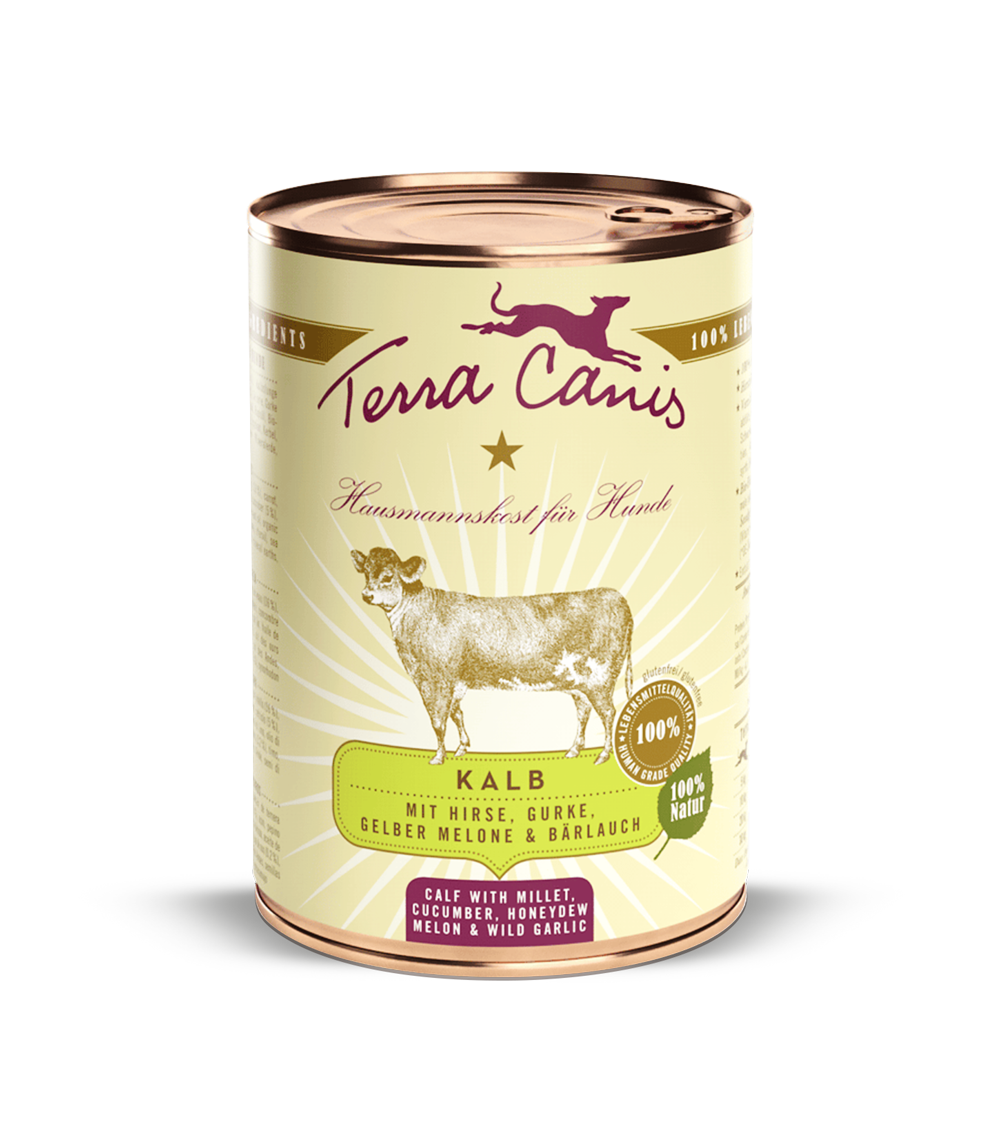 Terra Canis | Kalb mit Hirse Gurke gelber Melone & Bärlauch-PetsFinest