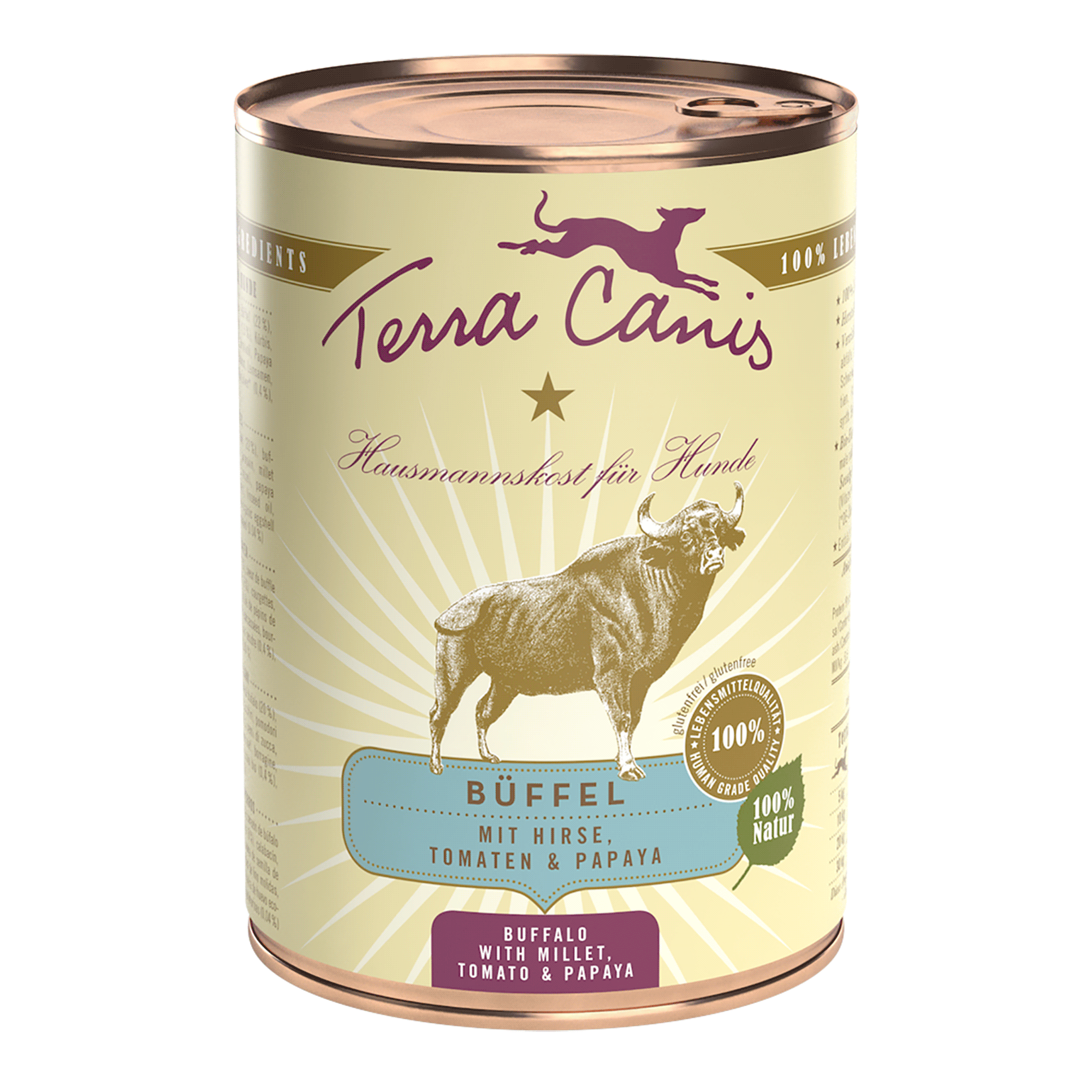 Terra Canis | Büffel mit Hirse Tomaten & Papaya-PetsFinest