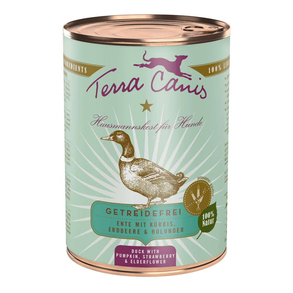 Terra Canis | Ente mit Kürbis Erdbeeren und Holunder-PetsFinest