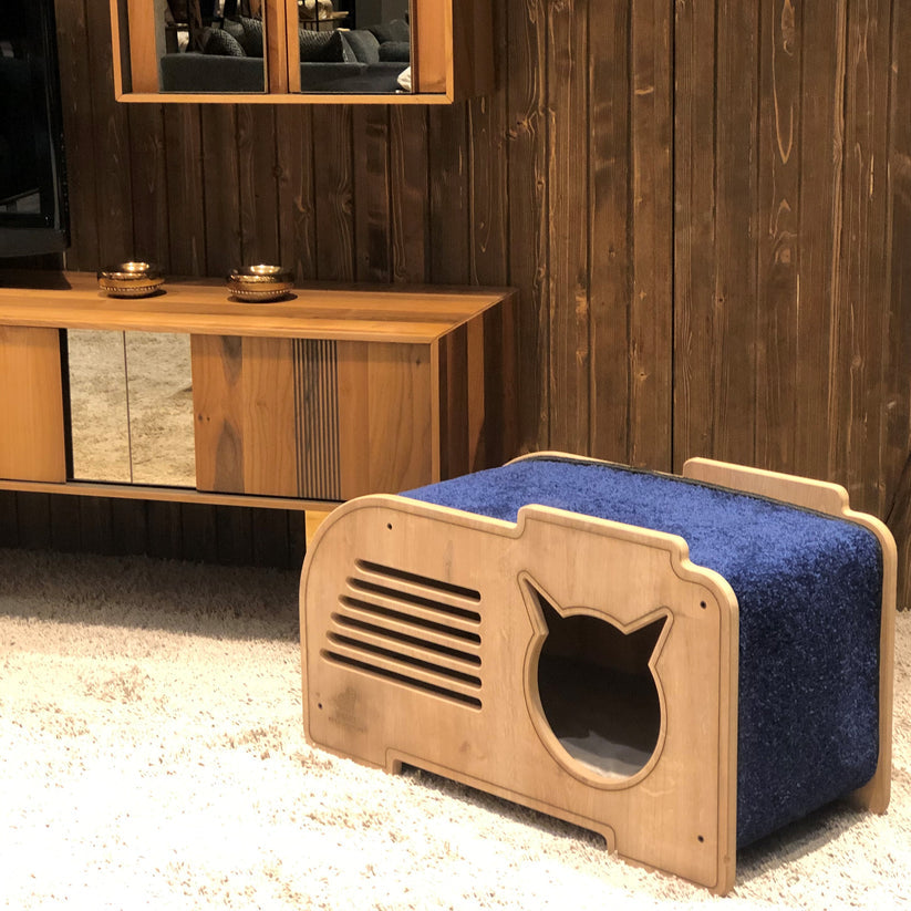 Woofy Pet | Catsy | Cat house for big cats with anti-scratch carpet 
