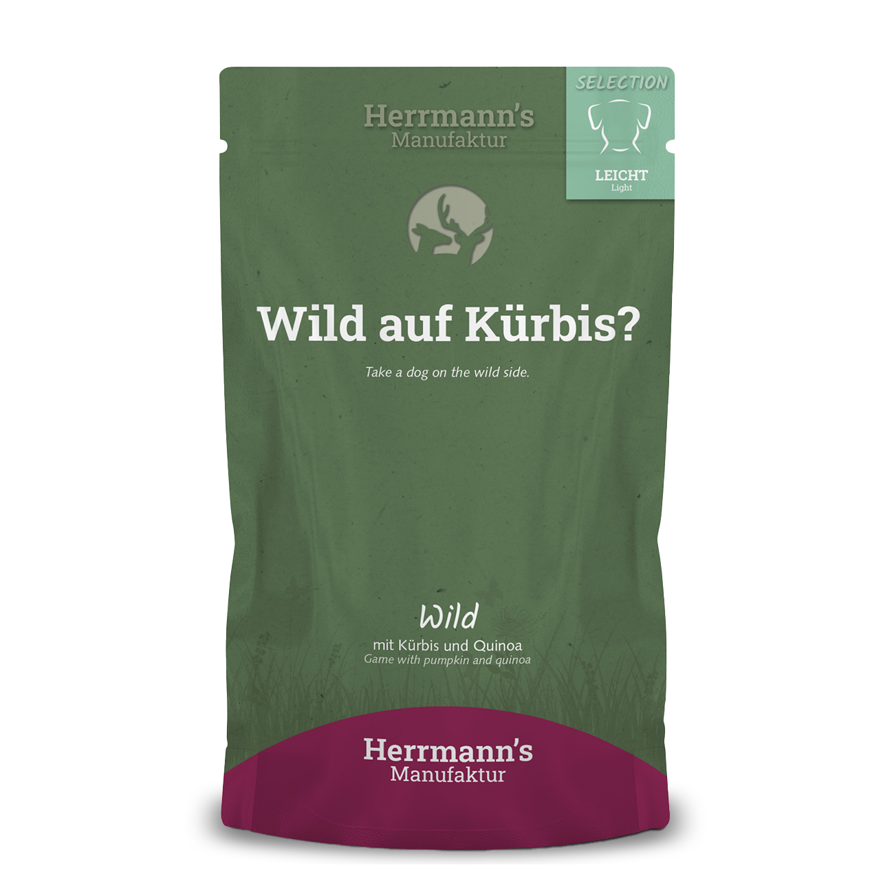 Herrmanns Leicht Wild | Kürbis Quinoa und Cranberry | Pouch
