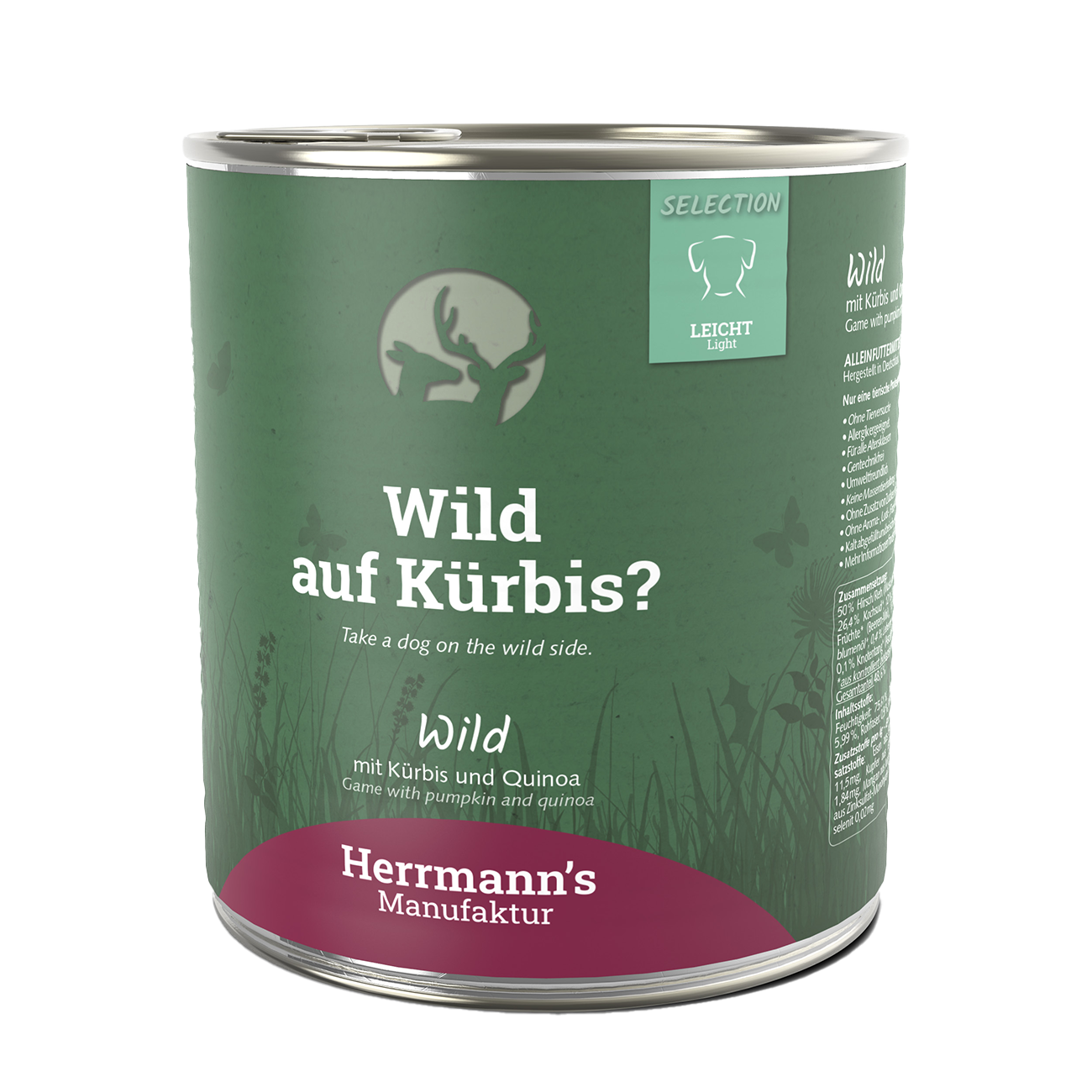 Herrmanns Leicht Wild | Kürbis Quinoa und Cranberry | Dose