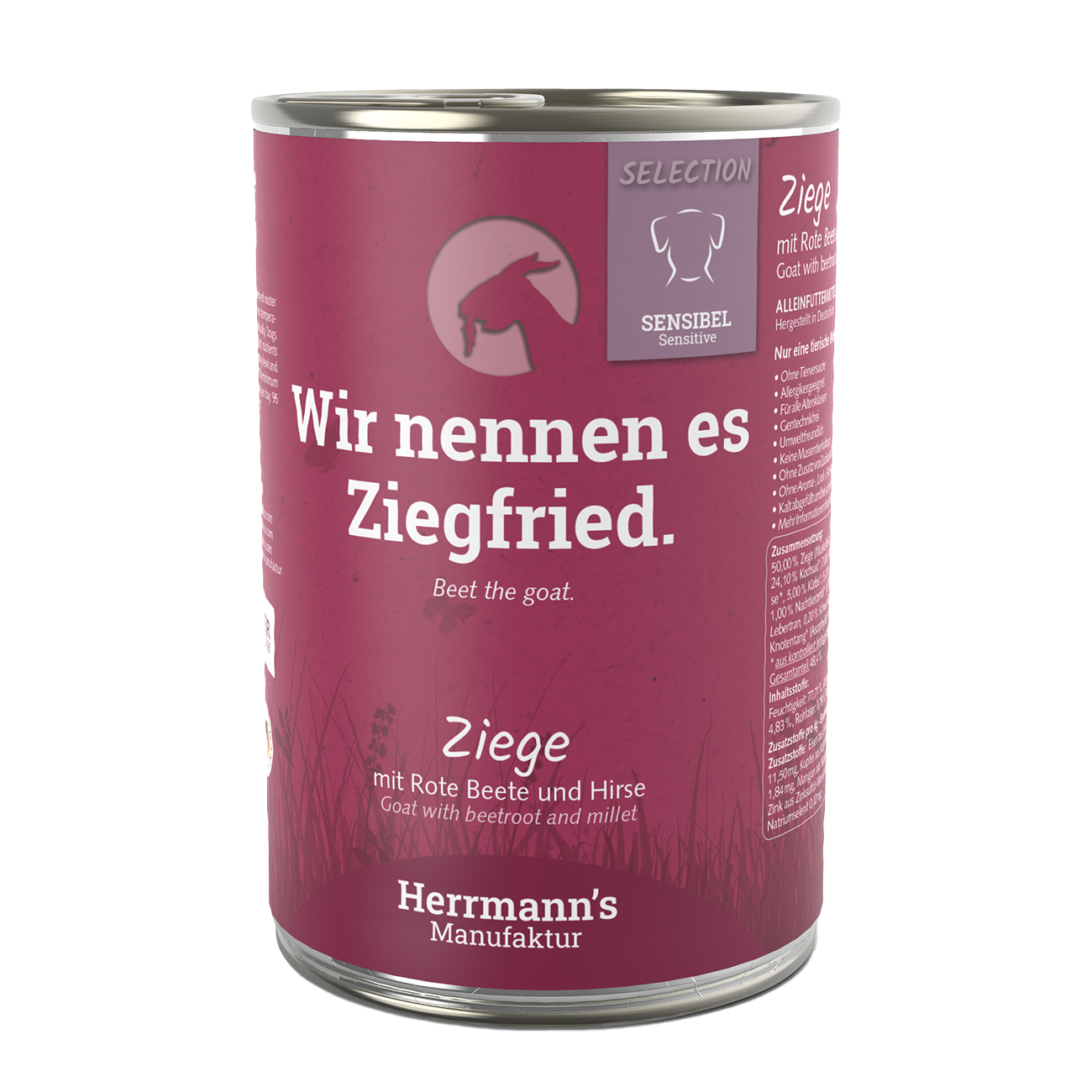 Herrmanns Sensibel Ziege | Rote Beete Apfel und Kürbis | Dose-PetsFinest