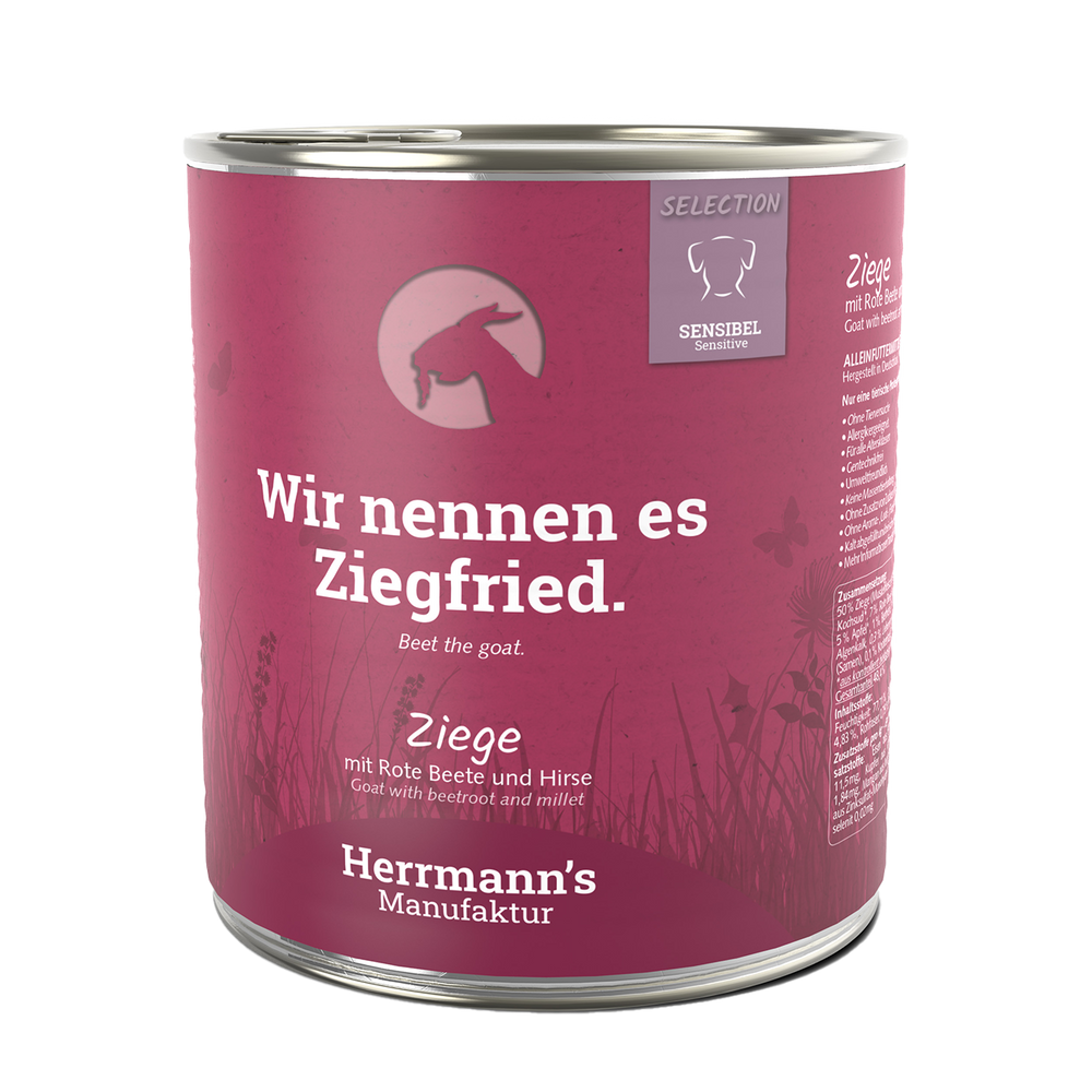 Herrmanns Sensibel Ziege | Rote Beete Apfel und Kürbis | Dose