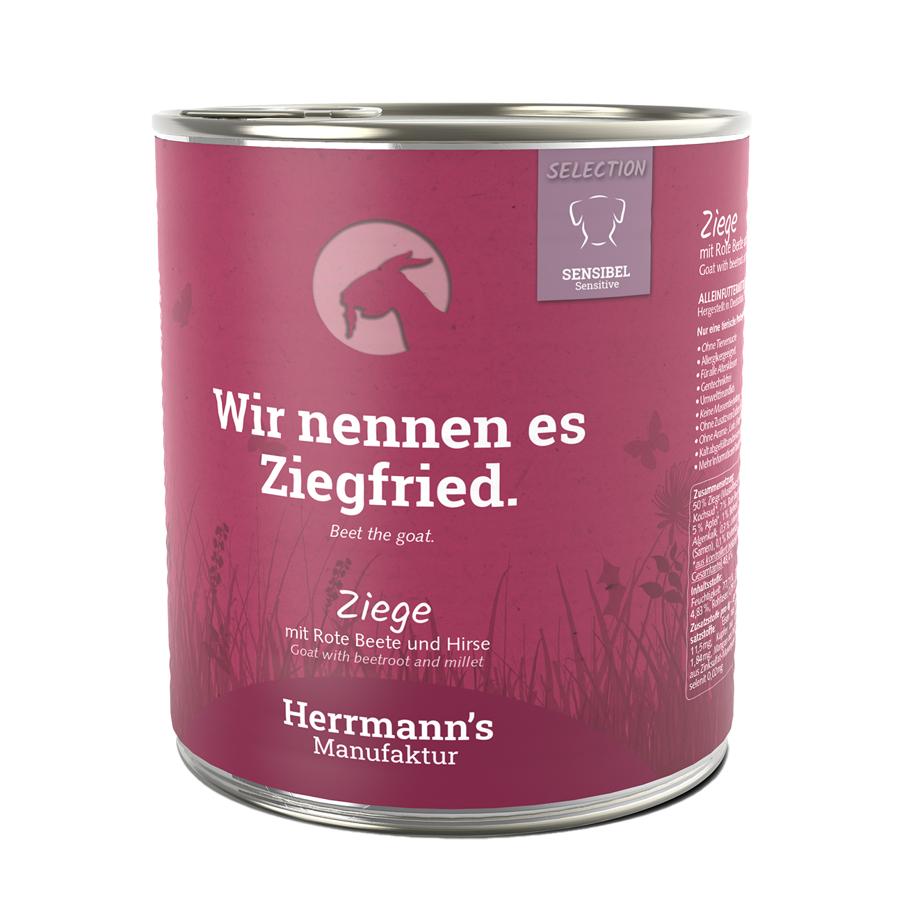 Herrmanns Sensibel Ziege | Rote Beete Apfel und Kürbis | Dose