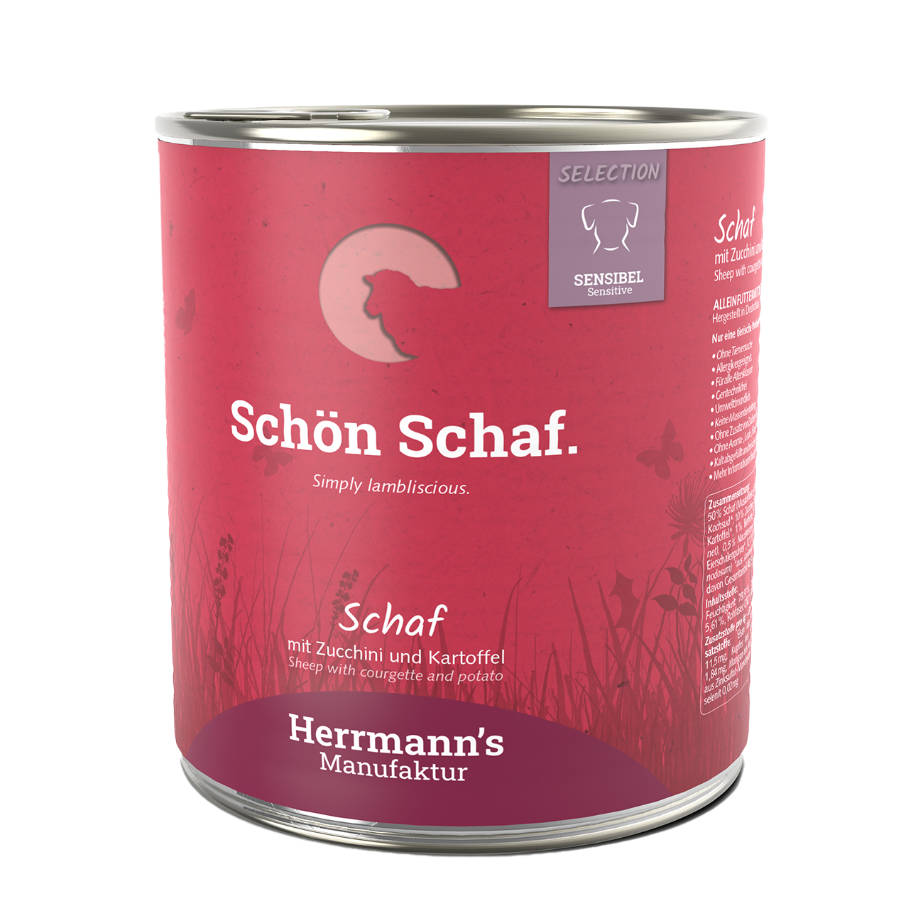 Herrmanns Sensibel Schaf | Zucchini Petersilienwurzel und Kartoffeln | Dose