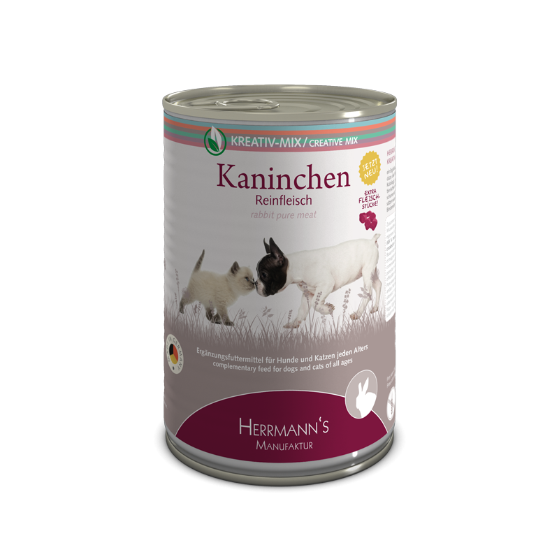 Herrmanns Reinfleisch Kaninchen | Reines Kaninchen | Dose-PetsFinest
