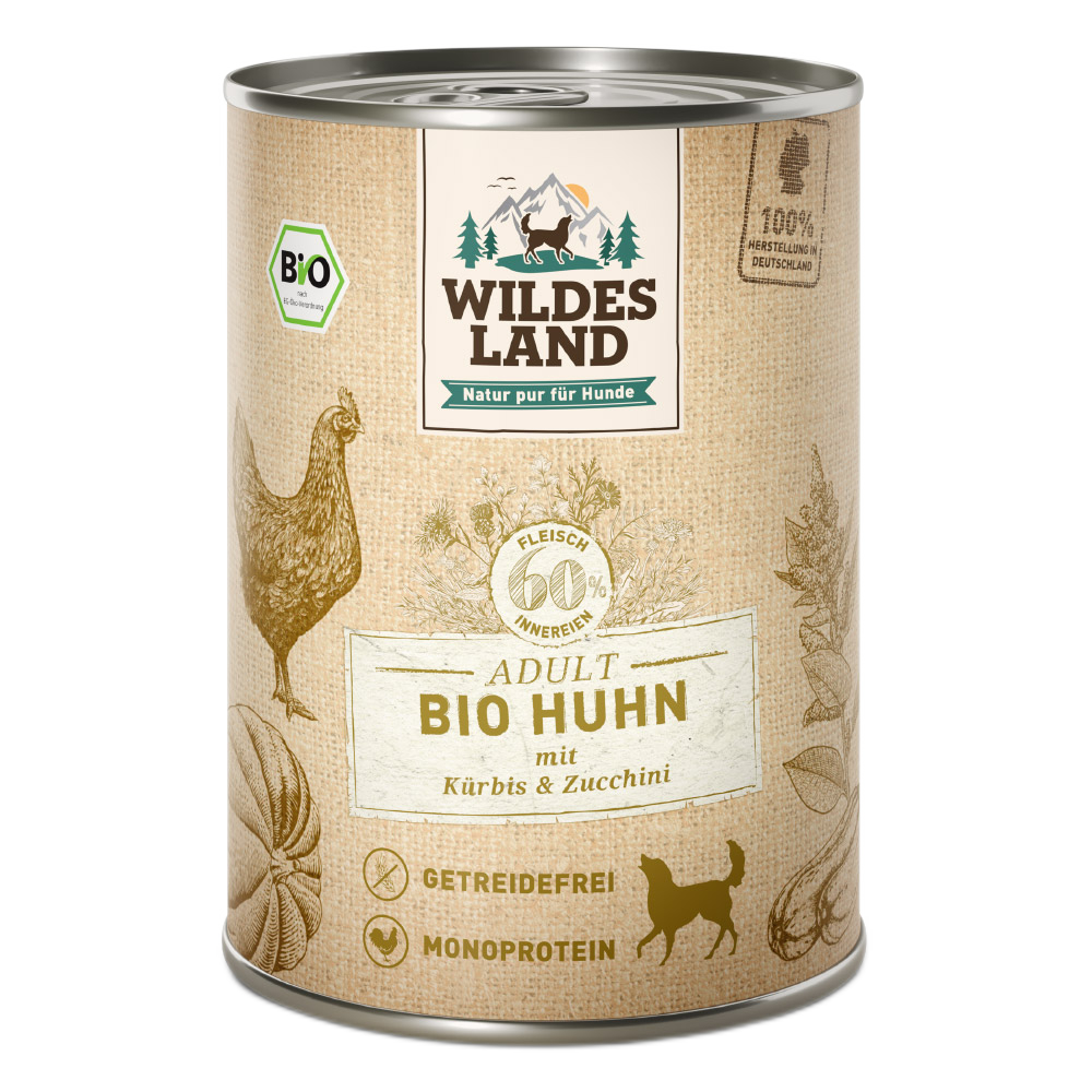 Wildes Land | BIO Huhn mit Kürbis & Zucchini-PetsFinest
