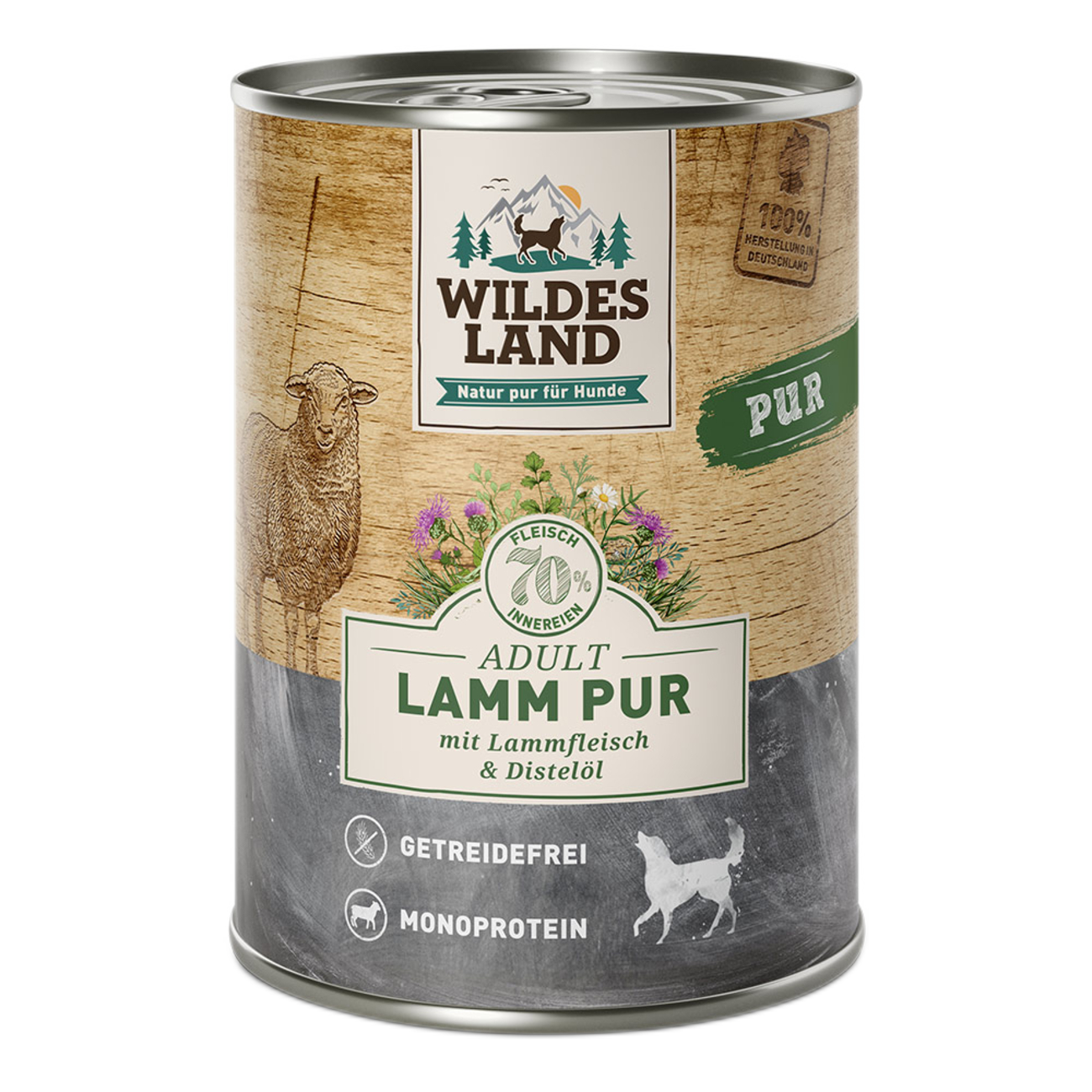 Wildes Land | Lamm PUR mit Distelöl-PetsFinest