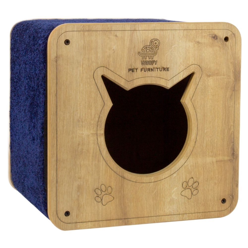 Woofy Pet | Catsy | Cat house with anti-scratch carpet 