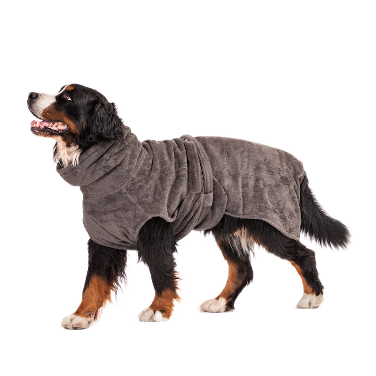 Lill's | Hundebademantel aus Bio-Baumwolle "Stone Grey"