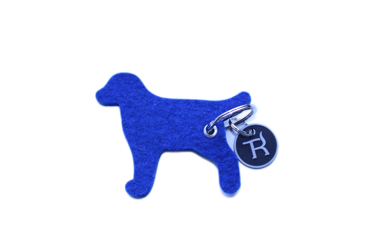 Treusinn | Schlüsselanhänger Hund | Blau