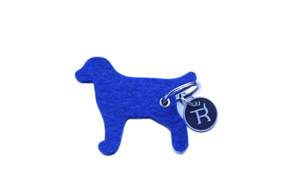 Treusinn | Schlüsselanhänger Hund | Blau-PetsFinest